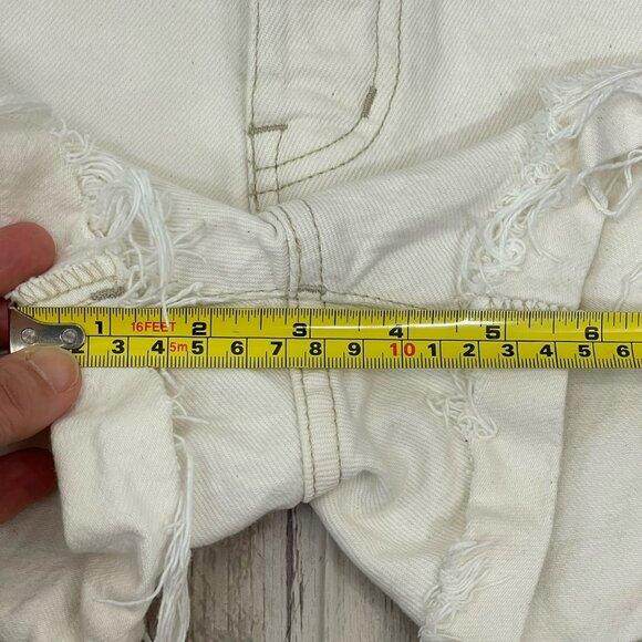 Madewell The Dad Jean Shorts Vintage Canvas Wash Size 27 High Rise NF048 - Picture 13 of 13